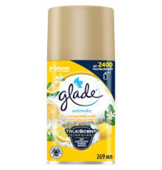 Изображение Освежитель воздуха: Glade Аэрозоль сменный баллон Сицилийский лимонад 269мл/6