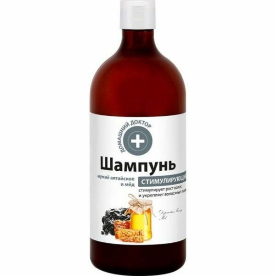 Изображение Домашний доктор шампунь Мумие алтайское и мёд 1000 мл