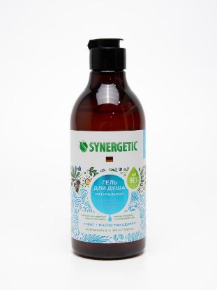 Изображение SYNERGETIC натуральный гель для душа кокос и масло макадамии 0,38 л