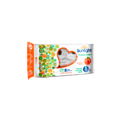 Изображение SUNLIGHT Туалетная бумага 3х слойная 8PCS