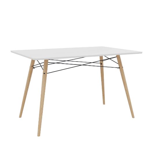 Изображение Стол кухонный Stockholm 120x80x78 крашенный ( Белый )