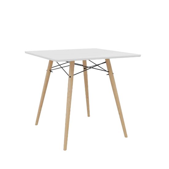 Изображение Стол кухонный Stockholm 80x80x78 крашенный (Белый)