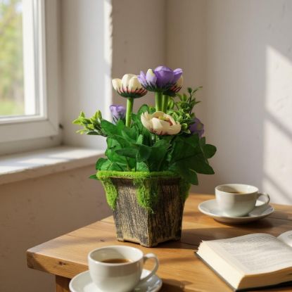 Изображение HOME DESIGN цветок в горшке K9371-17