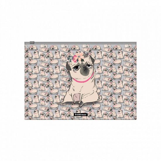 Изображение 55308 Папка-уголок пластиковая ErichKrause® Chilling Dog, A4 (в пакете по 12 шт.)