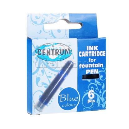 Изображение CENTRUM картридж для перьевой ручки цв. черный.синий 80757