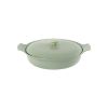 Изображение BergHOFF - Сотейник чугунный с крышкой 28 см, зеленая арт. 3900043