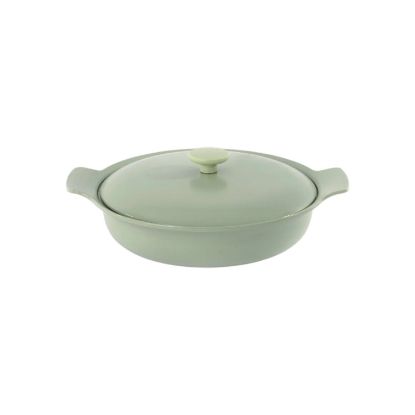 Изображение BergHOFF - Сотейник чугунный с крышкой 28 см, зеленая арт. 3900043